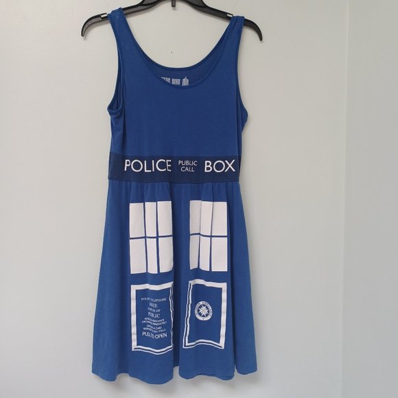 Doctor Who Dresses & Skirts - Doctor Who Her UniverseTardis Police Box Tank Dress Size Medium